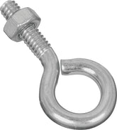 National Hardware N221-085 Eye Bolt, 1/4-20 Thread, 0.87 in L Thread, 0.56 in ID Dia Eye, 1.02 in L Shank, Steel, Zinc